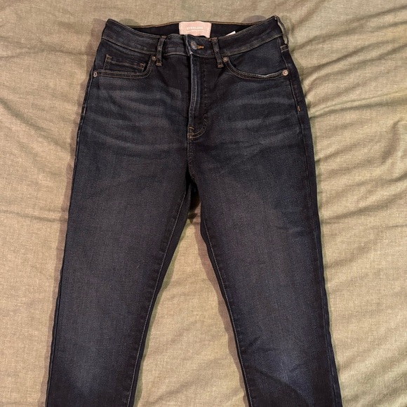 Everlane The Curvy High Rise Skinny Jean Crop size 27 Dark Wash NWOT - Picture 10 of 12